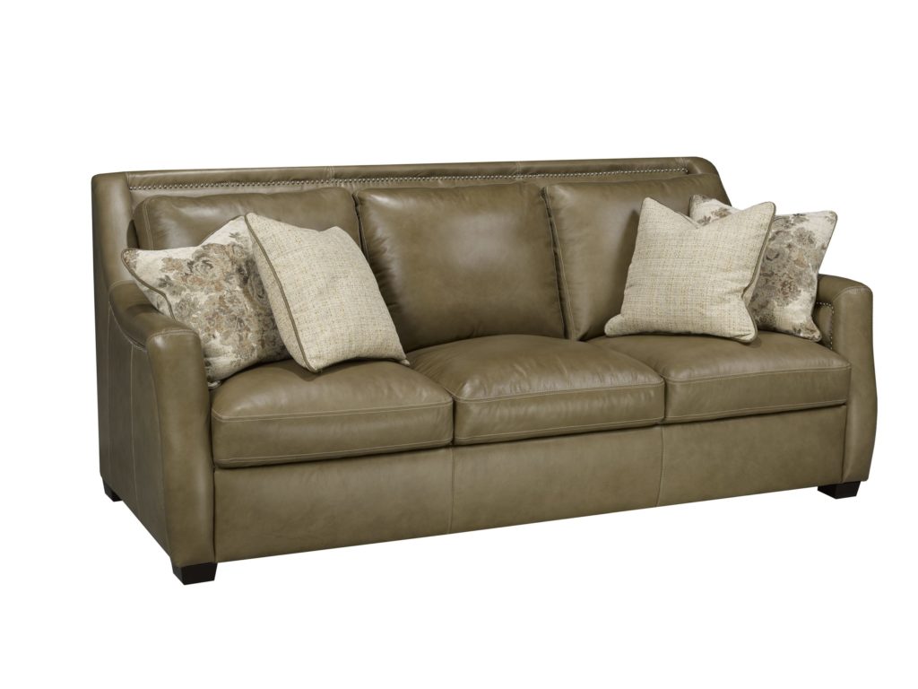 Transitional Tan Leather Living Room - Arrow Furniture