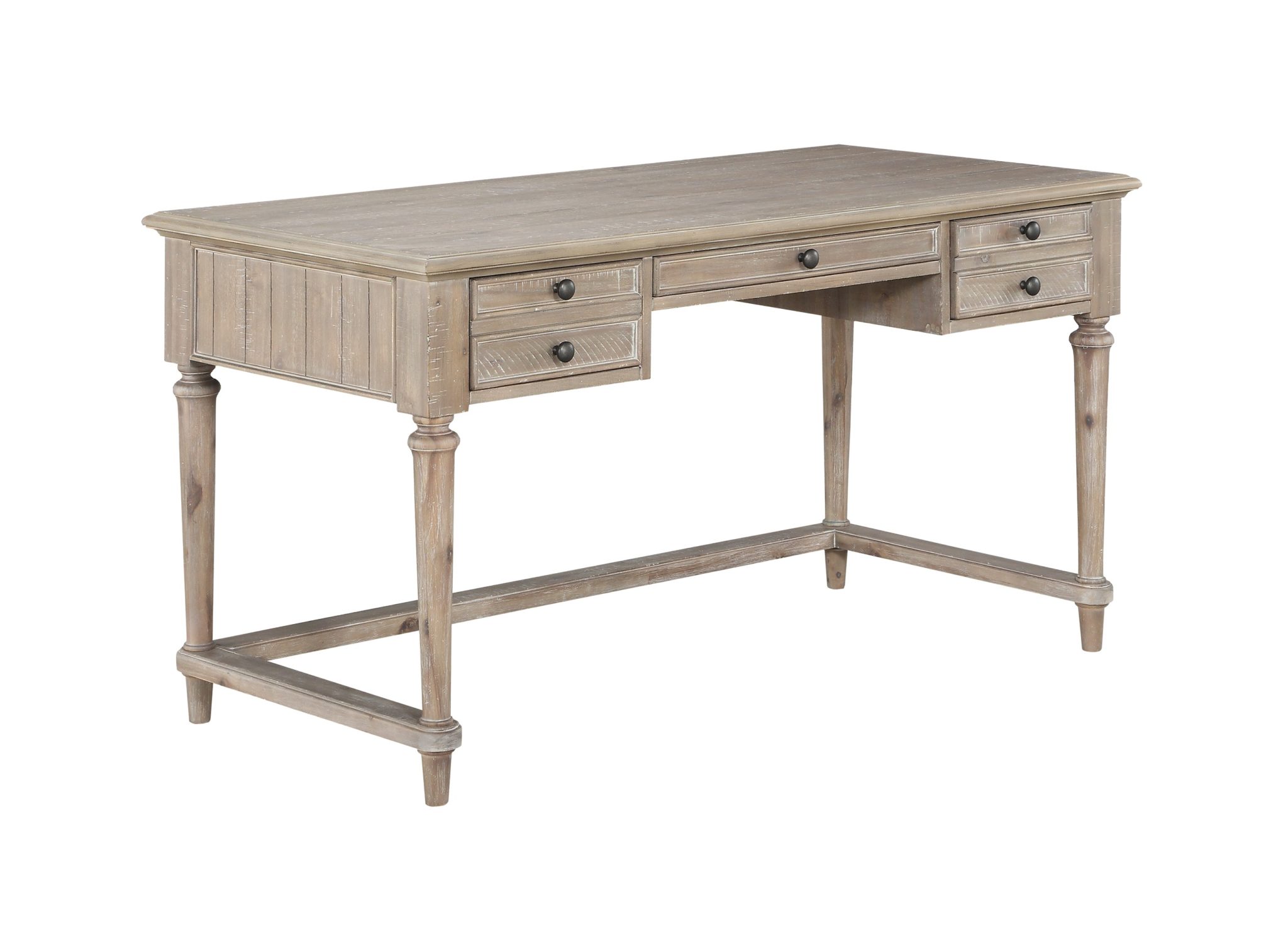 Transitional Weathered Light Brown Desk - Arrow Furniture