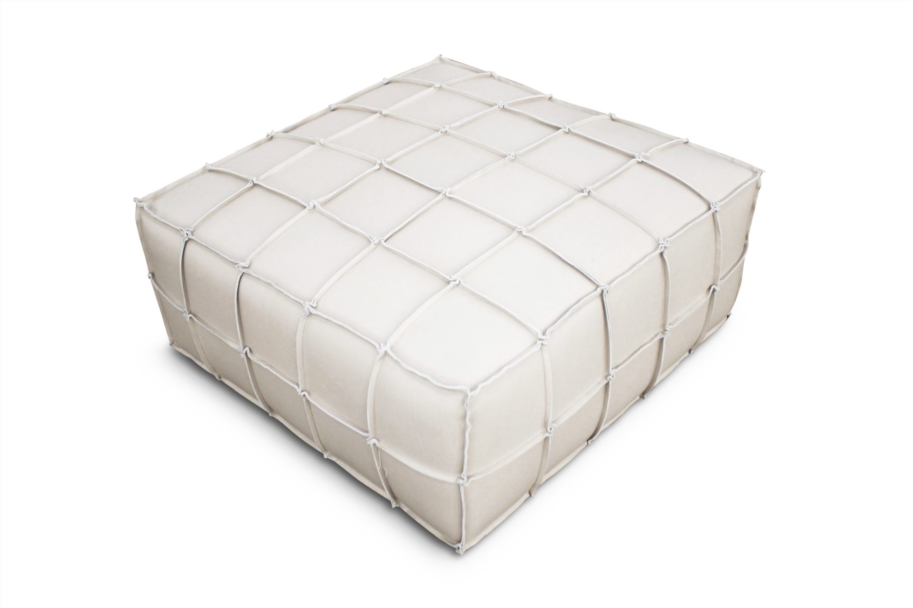 Transitional Off White Leather Ottoman Arrow Furniture   99963IVR 4 Ottoman 2 1815x1210 