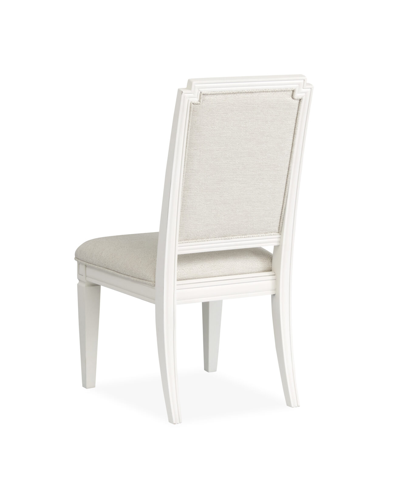 Transitional Eggshell White Upholstered Dining Chair - Image 2