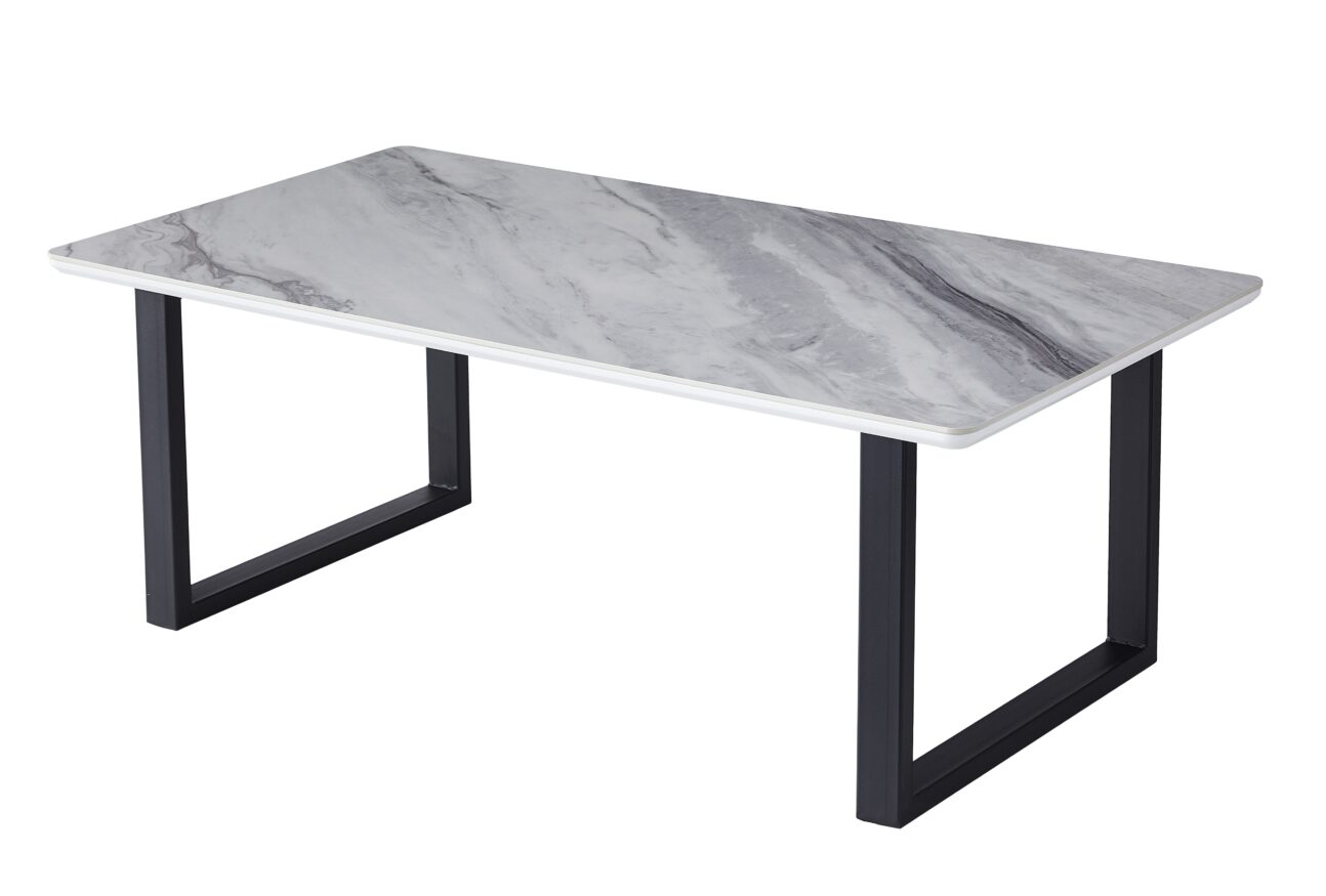 Modern Stone and Metal Occasional Tables